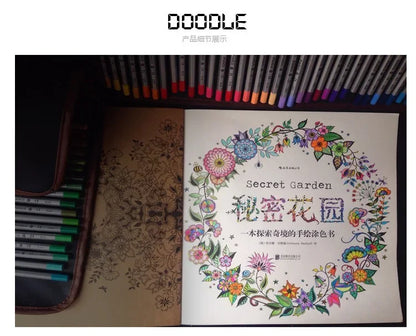1PCS 24 Pages Mandalas Flower Coloring Book For Children Adult Graffiti Drawing Coloring Book Set Art School Supplies