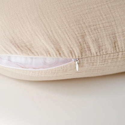 2PCS/set Nursing Pillow Cover for Breastfeeding Pillows Ultra-Soft Muslin Cotton Baby Nursing Pillow Fits Newborn Feeding Pillow
