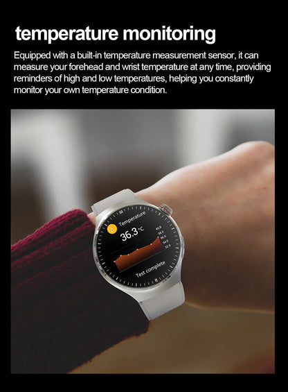2025 For HUAWEI Precise ECG+PPG Uric acid HD Smart Watch Men Blood lipids Heart Rate Blood pressure Sport Call Health Smartwatch