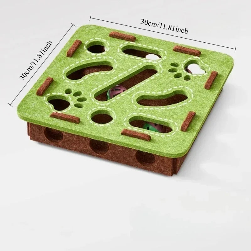 "Interactive Cats Puzzle Toys - Mental Stimulation Maze Box&Sensory Games for Indoor Kittens | Fun Brain Teaser for Smarts Cats"