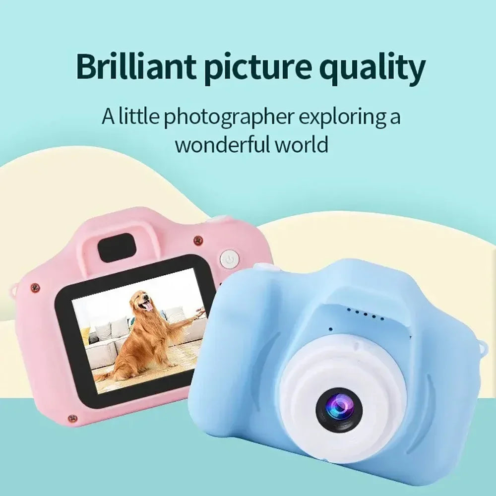 X2 Children Mini Digital Camera Can Take Pictures Video Lovely Small Camera Photography Children Birthday Gift Kids Toys for Kid