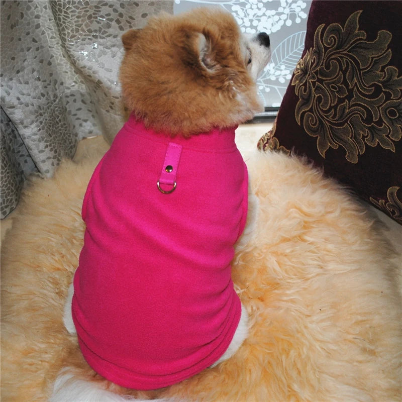 Pet Autumn Winter Warm European American Fleece Vest Costume Dog Cat Coat Waistcoat Puppy Fashion Jacket Breathable Clothes