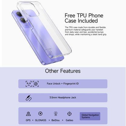Ulefone Note 21 Smartphone 6.56" 90Hz 5000mAh Battery 4GB+128GB Unisoc T606 13MP Camera 4G Android 14 Mobile Phone