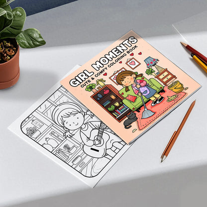 Cozy Friends Coloring Book for Adults and Teens Featuring Cute Cozy Daily Activities Kids Graffiti Book Perfect Gift Birthday
