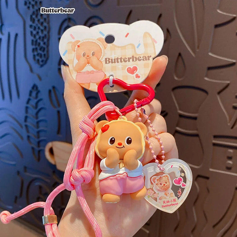 Butterbear Costume Show Keychain Cute Cartoon Bear Bag Charms