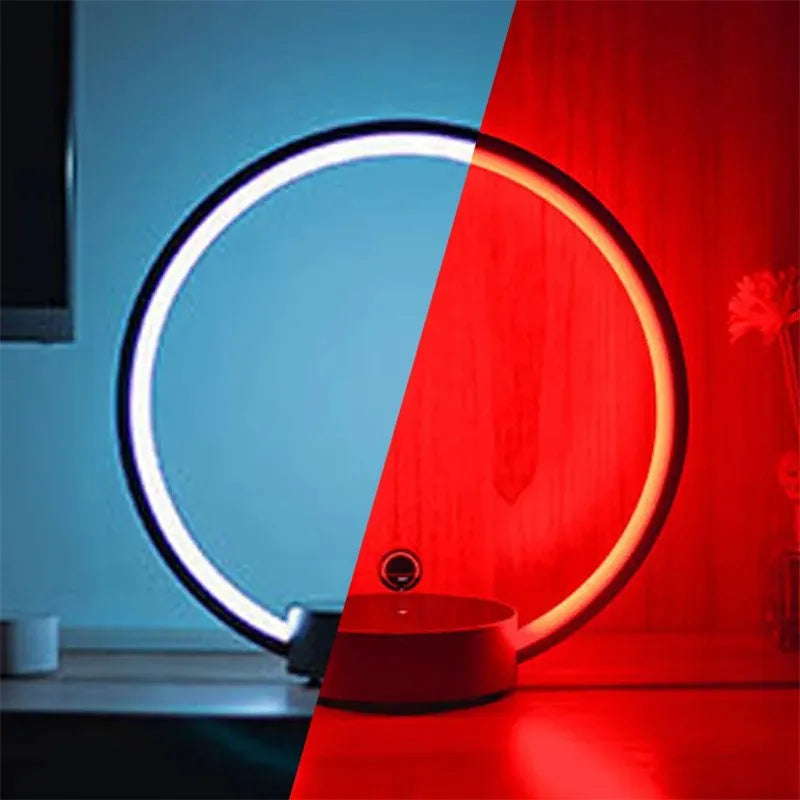2025 New Luxury Magnetic Levitating Ring Circular Lamp Gradient Atmosphere Light for Office Bedroom Home Decor Creative Gift