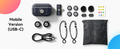 Hhollyland Lark M2 M2S Wireless Lavalier Microphone Noise Reduction for Photography Vlog RX TX for iPhone Android Camera