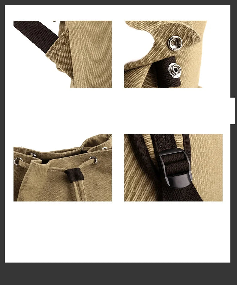 2025 New Style Men Climbing Hiking Backpacks Travel Leisure Students Bags Big Schoolbags Fashion Large Pockets Multi-Zipper