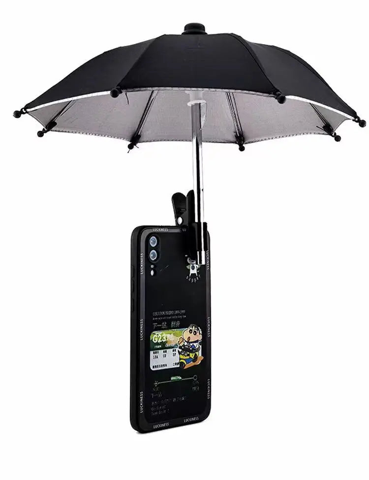Mobile Phone Sunshade Small Umbrella Mobile Phone Holder Outdoor Portable Cover Sunshade Holder Mobile Phone Holder Accessories