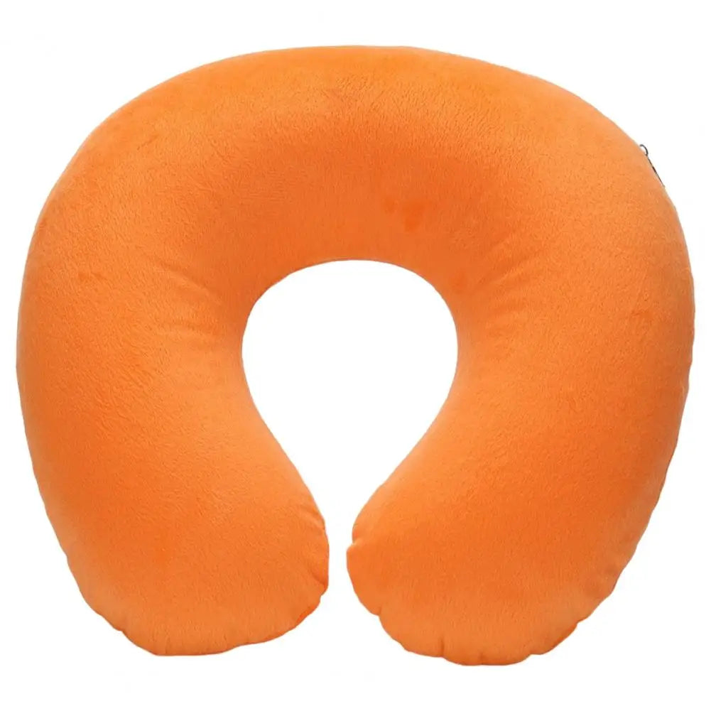 U-shaped Neck Pillow Inflatable Fatigue Relief Travel Pillow Flight Headrest Sleep U-shaped Cushion for Plane