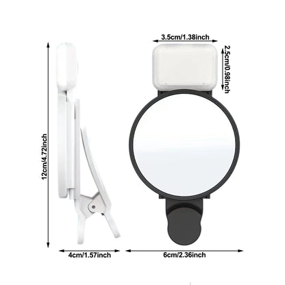 Universal Back Cell Phone Camera Mirror Reflection Shooting Clip Phone Reflection Clip Back Rear HD Lens Selfie Reflector Mirror