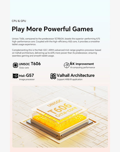 Teclast P30T Android 15 Tablet 10.1" IPS Max 12GB RAM 128GB ROM T606 8-core 6000mAh Keyboard/Case/Mouse/Stylus/Headphone/Stand
