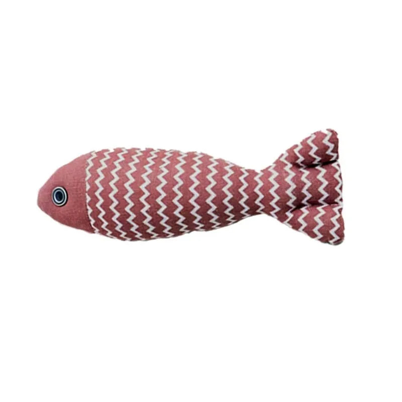 Cat Toys Saury Fish Crinkle Sound Soft and Durable Interactive Kitten Kicker for Indoor Kitty Exercise for All Breeds