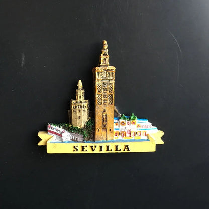 Europe Spain 3D Refrigerator Magnet Tourist Souvenirs Stickers,Home & Kitchen Decoration Fridge Magnet Message Sticker