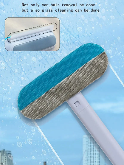Pet Hair Removal Set Tool Reusable Static Removal Gloves Double-Sided Grooming Gloves Remove Dog Cat Fur Hair for Carpets Sofa
