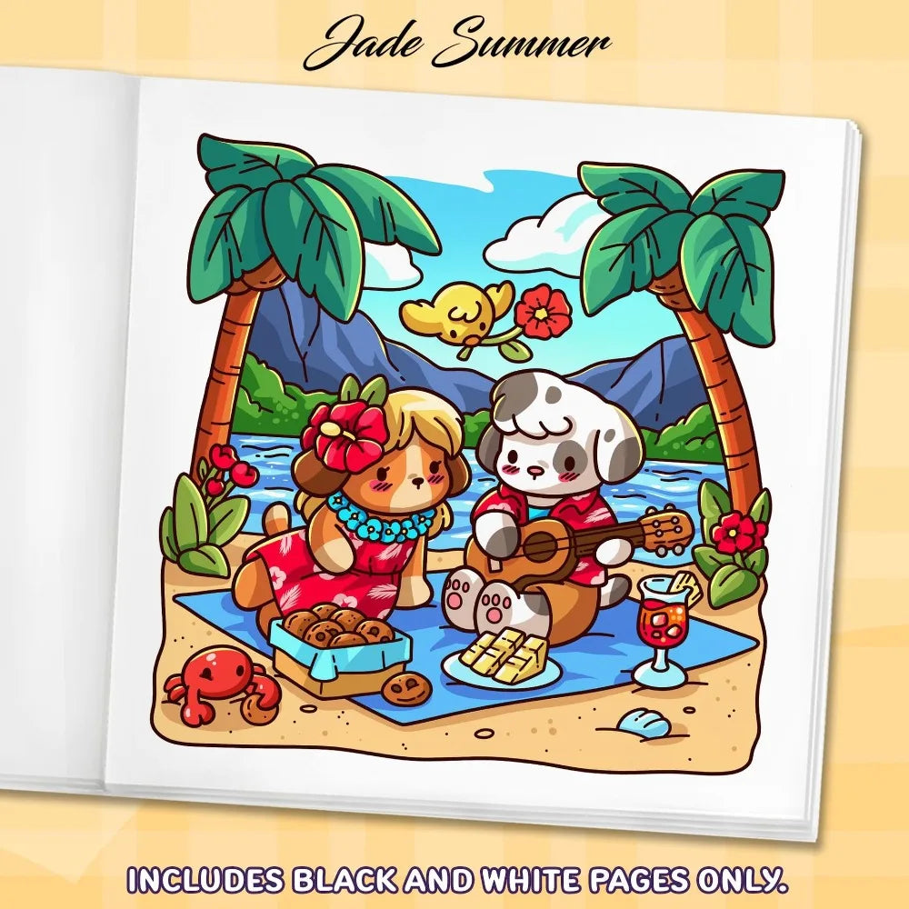 Creative Cartoon Coloring Book Stress Relief Educational Paperback Painting Gift Graffiti Painting Book for Adults And Teens