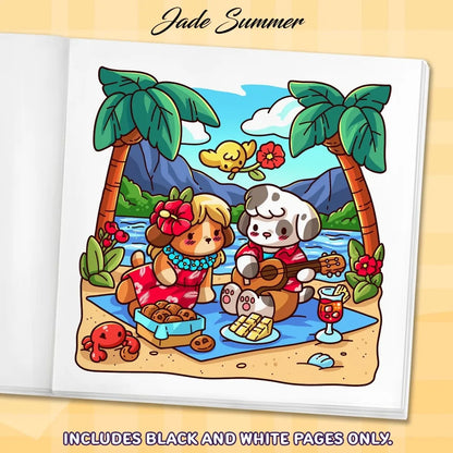 Creative Cartoon Coloring Book Stress Relief Educational Paperback Painting Gift Graffiti Painting Book for Adults And Teens