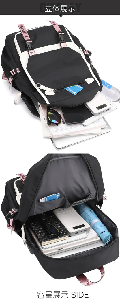 KPop Demon Hunters Backpack Students Large Capacity Backpack K-Pop Demon Hunters Fans Gift Girls School Bags Travel Backpack