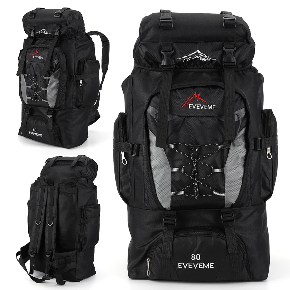 80L Outdoor Mountaineering Backpack For Men And Women Cycling Backpack For Men Women Sports Backpack Leisure Travel Backpack