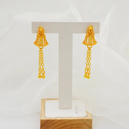 Ethiopian Saudi Style Gold Color Jewelry Set With Noble Elegant Geometric Pendants Suitable For Wedding Banquets Gifts