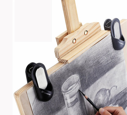 Bview Art Wooden Pencil Refill Nib Sharpener with Sketchpad Clip Design Smooth Pencil Sharpener Art Supplies
