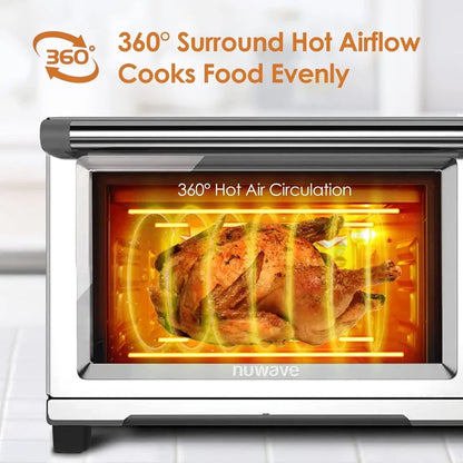 High quality 12-in-1 Bravo XL Air Fryer Toaster Smart Oven,30-Qt XL Capacity,50F-500F adjustable in precise 5F increments-NEW