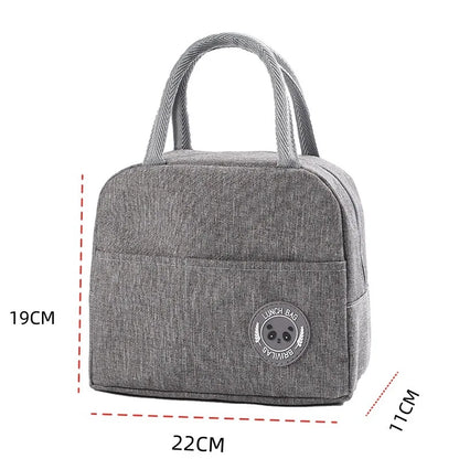 Portable Thermal Lunch Bag Picnic Food Cooler Bags Insulated Case Durable Waterproof Office Lunchbag Shoulder Strap Cooling Box