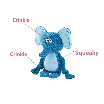 Chew Dog Dogs Sound Plush Small Stuffed For Raw Bite Supplies Resistant Squeaker Joint Rattle Toy Pet Toys Indestructible Puppy