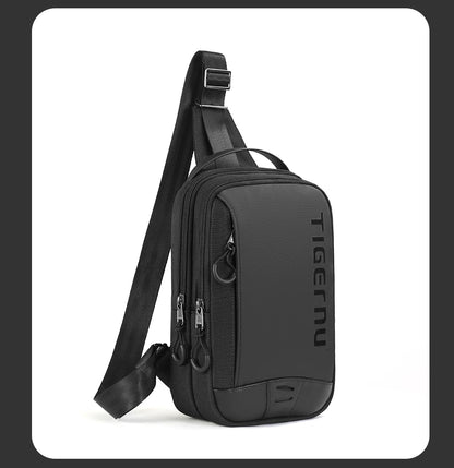 Lifetime Warranty Chest Bag For Men Cool Style Men Shoulder Bag 9.7inch IPad Bag Casual Male Crossbody Bag Lightweigt Mini Bags