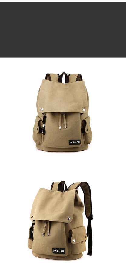 2025 New Style Men Climbing Hiking Backpacks Travel Leisure Students Bags Big Schoolbags Fashion Large Pockets Multi-Zipper