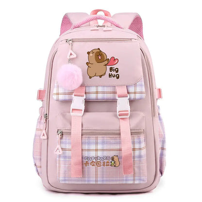 Fashion Backpack Lovely Capybara School Backpack for Girls Boys Book Bag Shoulder Backpacks Mochila Infantil Best Gift