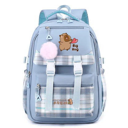 Fashion Backpack Lovely Capybara School Backpack for Girls Boys Book Bag Shoulder Backpacks Mochila Infantil Best Gift