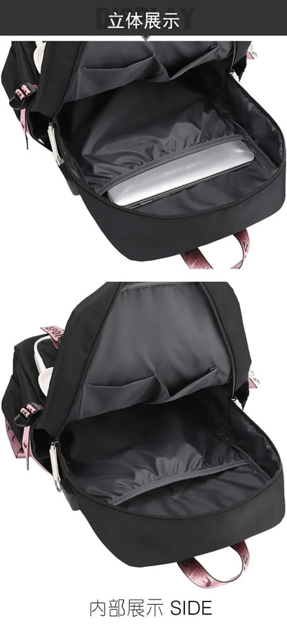 KPop Demon Hunters Backpack Students Large Capacity Backpack K-Pop Demon Hunters Fans Gift Girls School Bags Travel Backpack