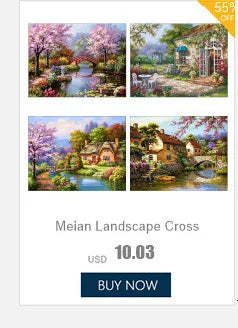 Mandala Flower DIY Cross Stitch Embroidery 11CT Kits Craft Needlework Set Cotton Thread Printed Canvas Home Decoration     Sale