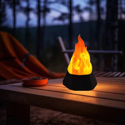 Halloween Flame Atmosphere Light LED Lava Light Wireless Decorative Light Bar Party Decoration Christmas Party Atmosphere Light