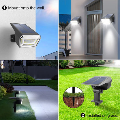 Garden Solar Lights Outdoor Waterproof Solar Powered Lamp Patio Backyard Lawn Light Lanscape Night Lighting Decoration