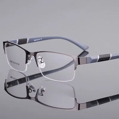Reading Glasses Men Women High Quality Half-frame Diopter Glasses Business Male Presbyopic Eyeglasses +1.0 1.5 2.0 2.5 3.0 3.5 4
