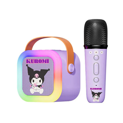 Sanrio Bluetooth Speakers ML07 Karaoke Machine Portable Speakers Bluetooth with Mic LED Light Machine Home Family Singing Gift