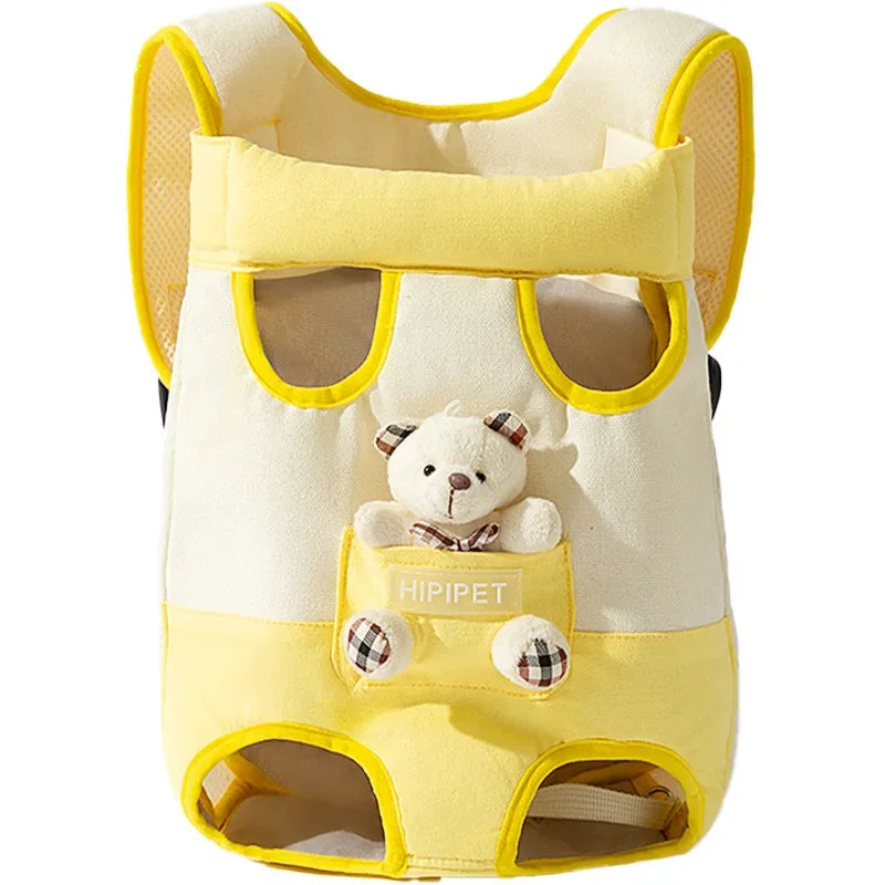 Pet Dog Hand Bag Carrier For Dogs Portable Four-legged Puppy Straddle Packs Shoulder Bag Vest Traction Rope For Yorkshire
