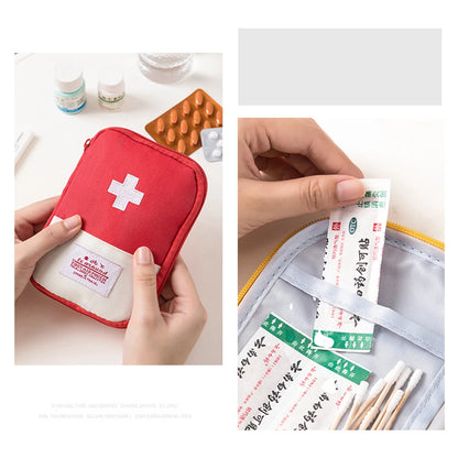 Portable Medicine Bag Empty Small First Aid Kit Survival Medical Emergency Medicine Pill Storage Bag Outdoor Camping Equipment
