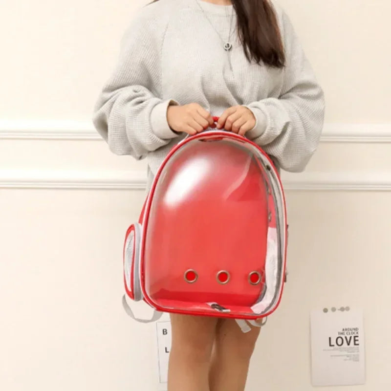 2025 New Space Capsule Transparent Cat Bag Breathable Shoulder Pet Bag Portable Cat Bag Pet Supplies Pet Backpack