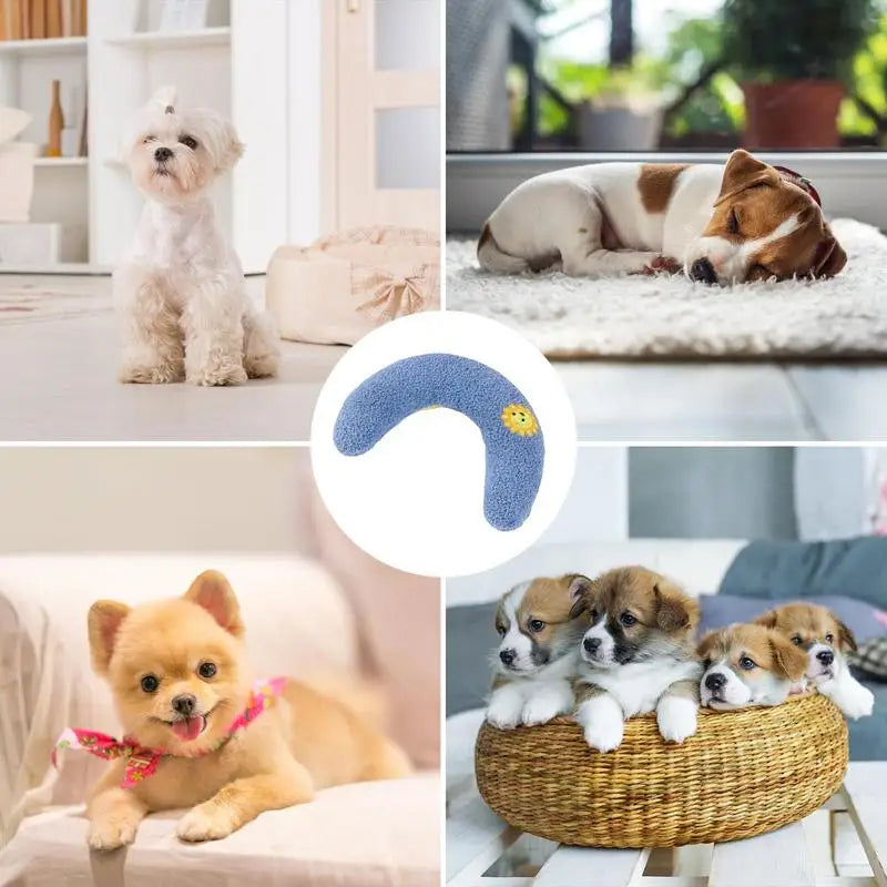 U-Shaped Pillow For Pet Comfortable U-Shaped Pet Neck Pillow For Sleep Pet Supplies For Cats Kittens Puppies Small Medium And