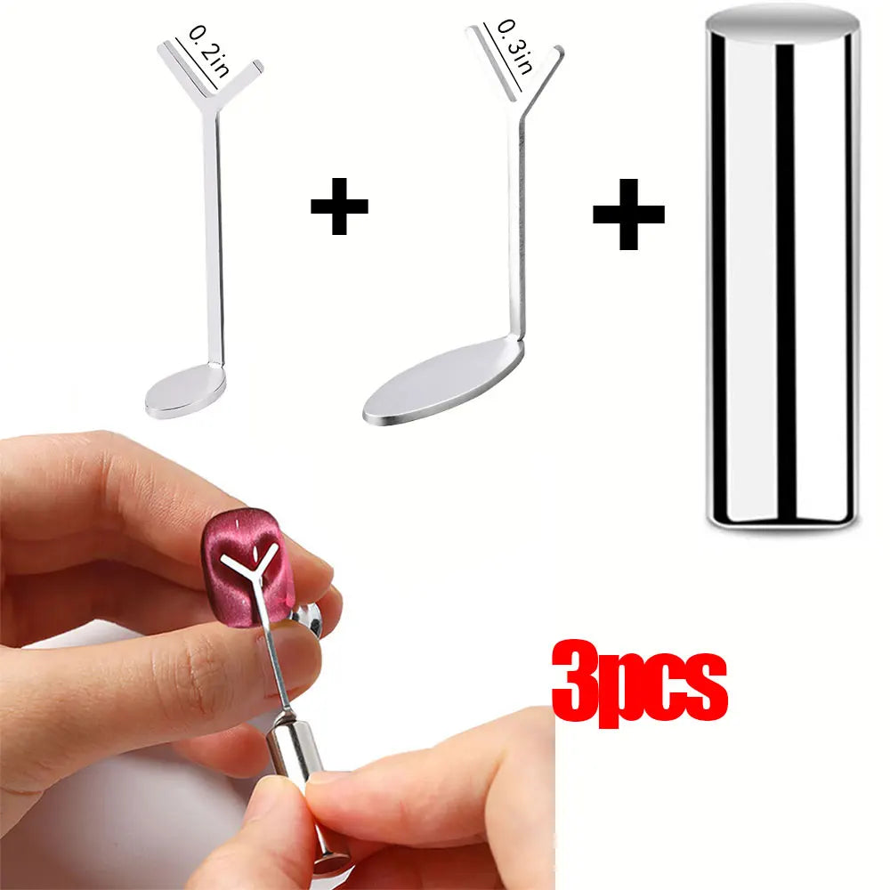 1pcs Cat Eye Nail Magnet Magnetic Pen 11cm Suction Steel Ball Magnet Pen Nail Art Tools Cat Eye Gel Nail Polish Magnetic Stick %