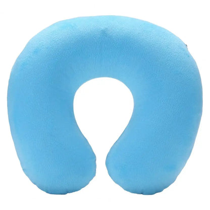 U-shaped Neck Pillow Inflatable Fatigue Relief Travel Pillow Flight Headrest Sleep U-shaped Cushion for Plane
