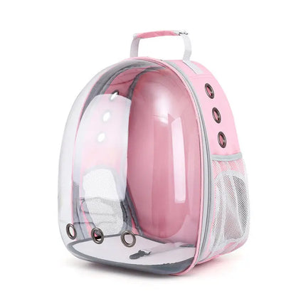 Travel Transparent Pet Cat Handbag Outdoor Portable Cat Backpack Puppy Breathable Handbag Take-Out Pet Supplies