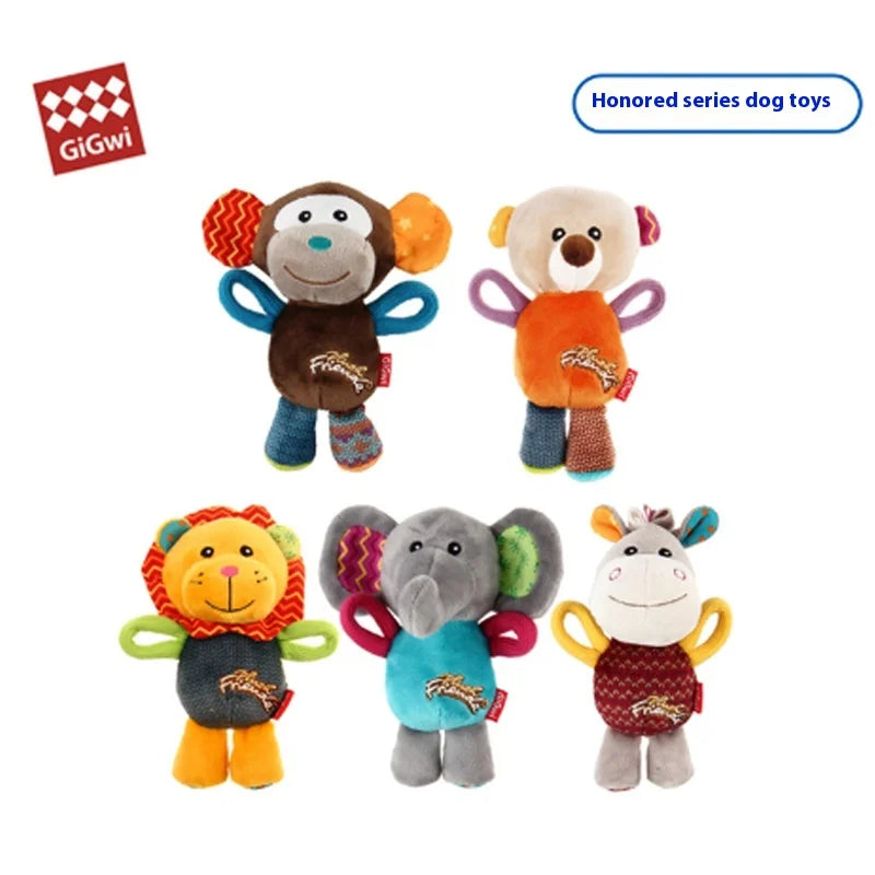 GiGwi Dog Toy Honour Series Plush Call Doll Voice Relieves Boredom Small and Medium sized Dog Puppy Pet Dog toy Sound toy gift