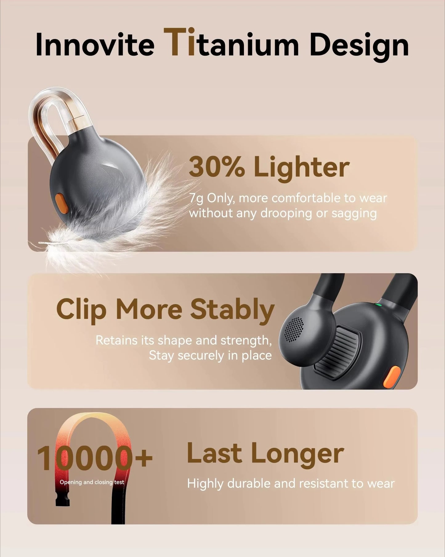 Lark M2S Wireless Lavalier Microphone with USB-C Plug  Titanium Clip, Plug-and-Play Noise Cancelling