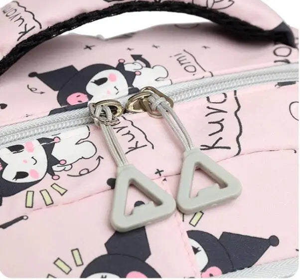 Kawaii Kuromi Backpack Junior High School Bag Student Schoolbag Anime Cartoon Shoulder Bag Girls Gift