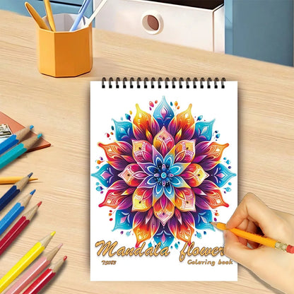 Spiral Coloring book -30 Sheets adult coloring book, 11.2 x 8.3 inches, 100g thick paper, drawing book, homecoming holiday gift