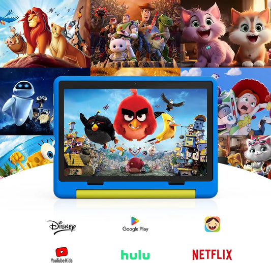 Kid Tablet 10 Inch Android 14 Octa Core 8GB RAM 64GB ROM 128GB Expandable 5000mAh WiFi Bluetooth Children's Gift Kids Software